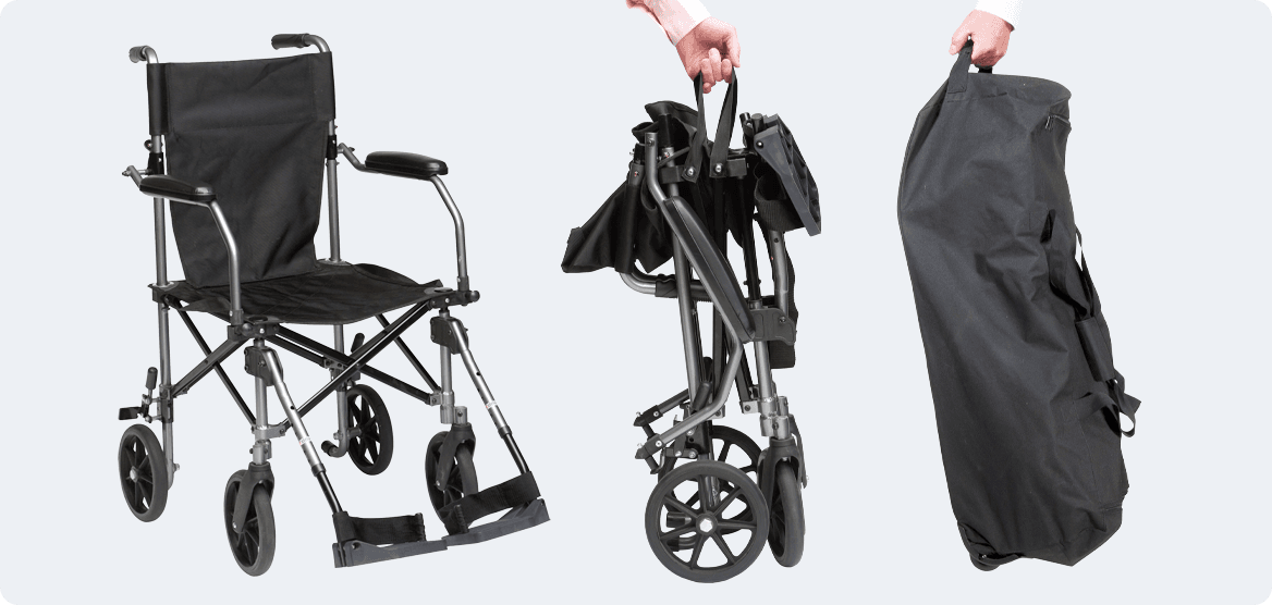 travelite transport wheelchair in a bag
