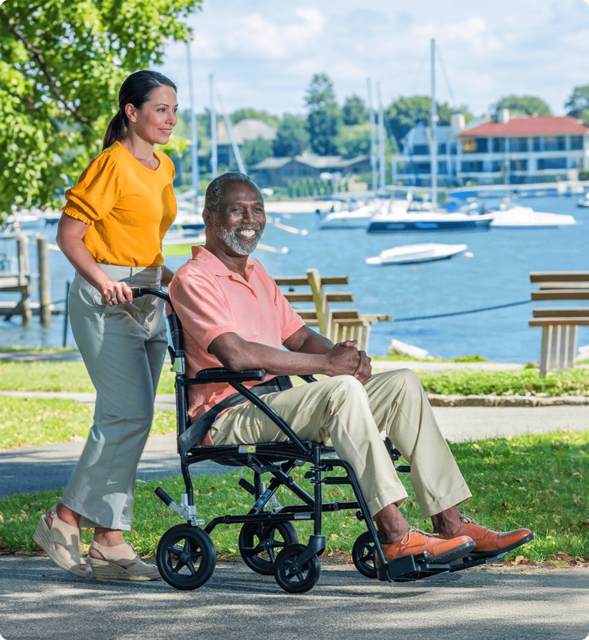 couple transport wheelchair