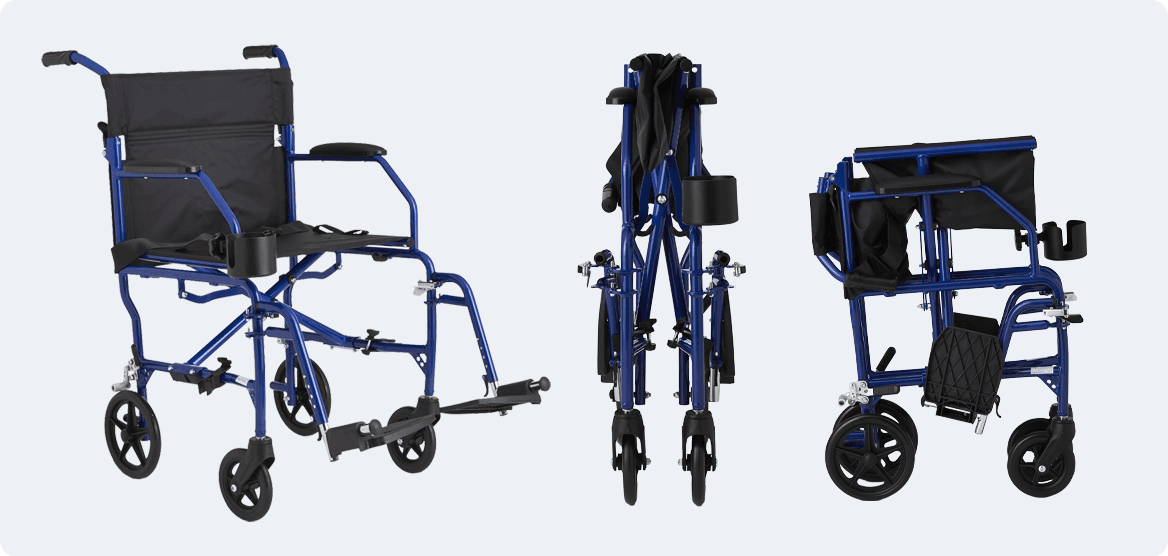 medline ultralight transport chair